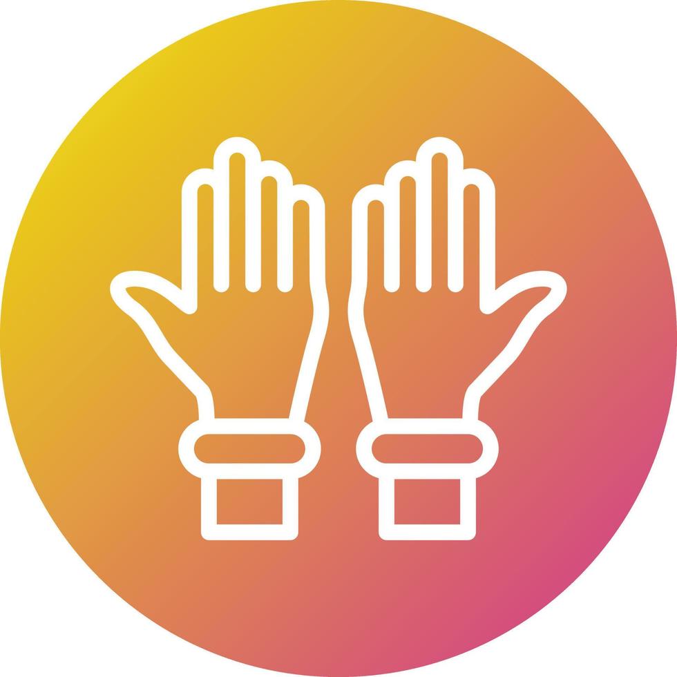 Plastic gloves Vector Icon Design Illustration