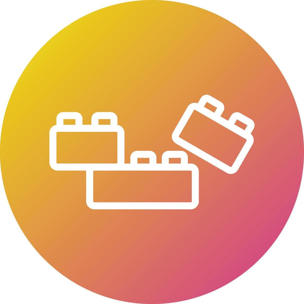 Plastic blocks Vector Icon Design Illustration
