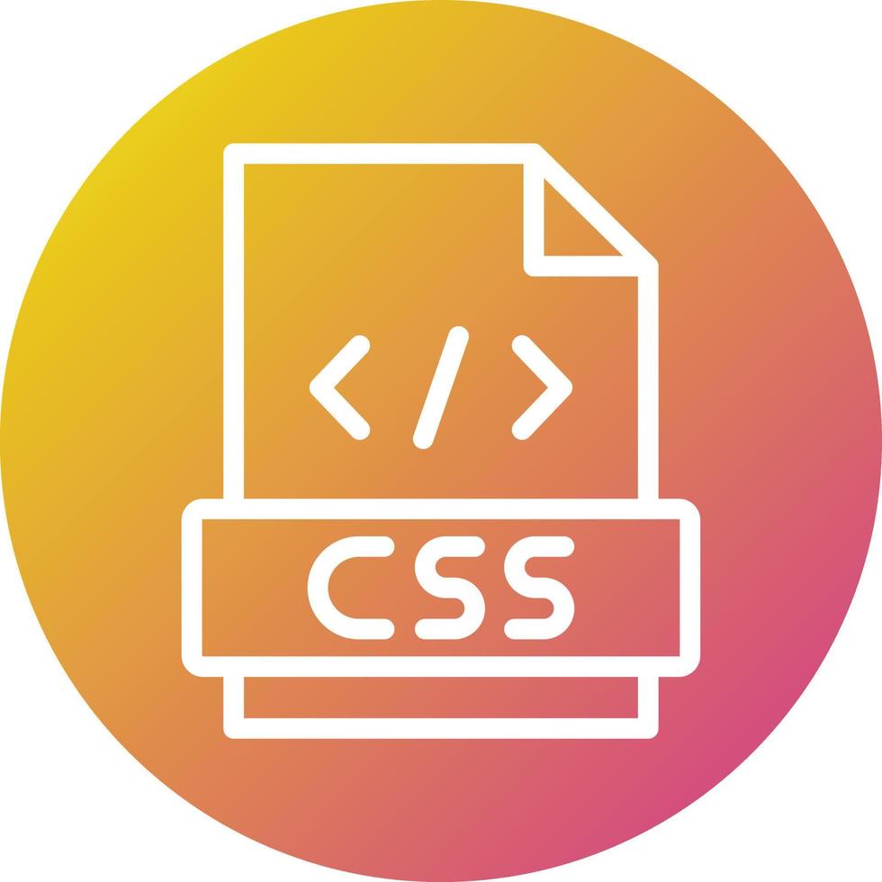 ilustración de diseño de icono de vector css