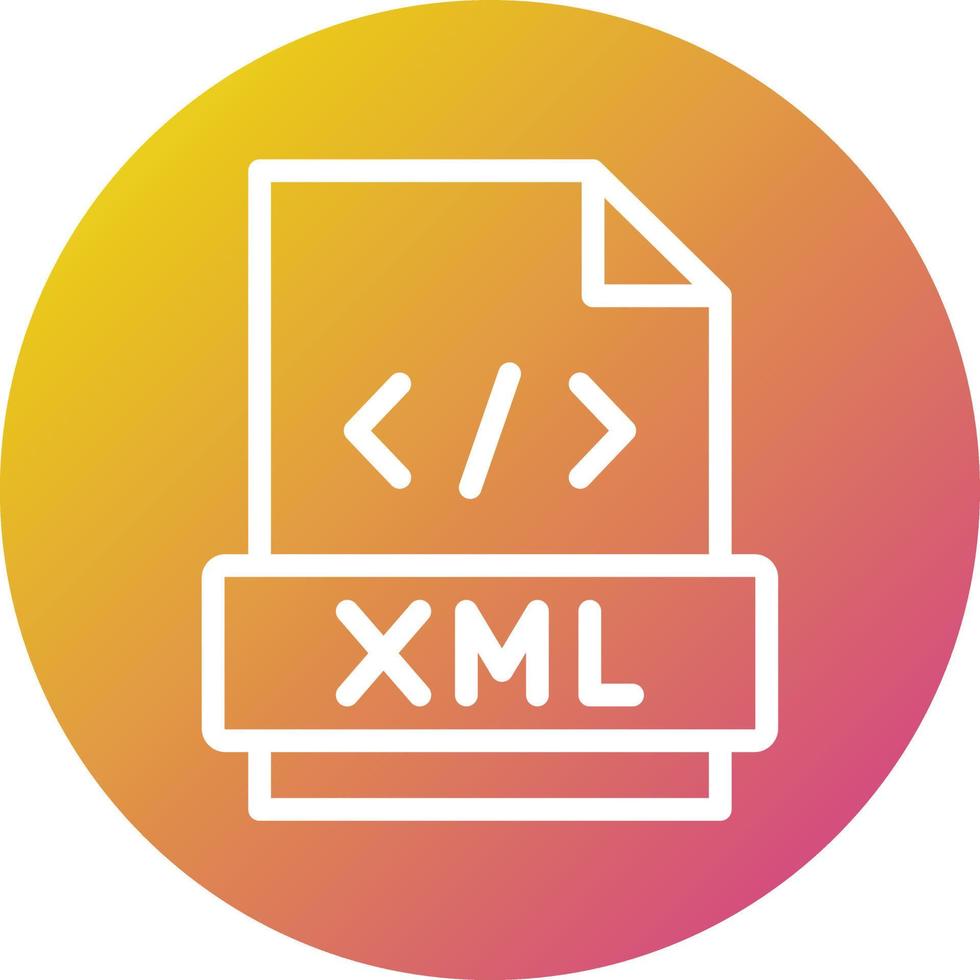 Xml Vector Icon Design Illustration