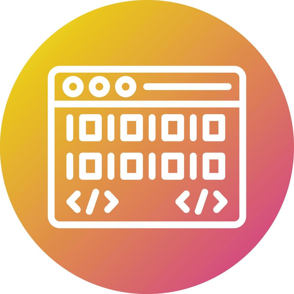 Binary code Vector Icon Design Illustration