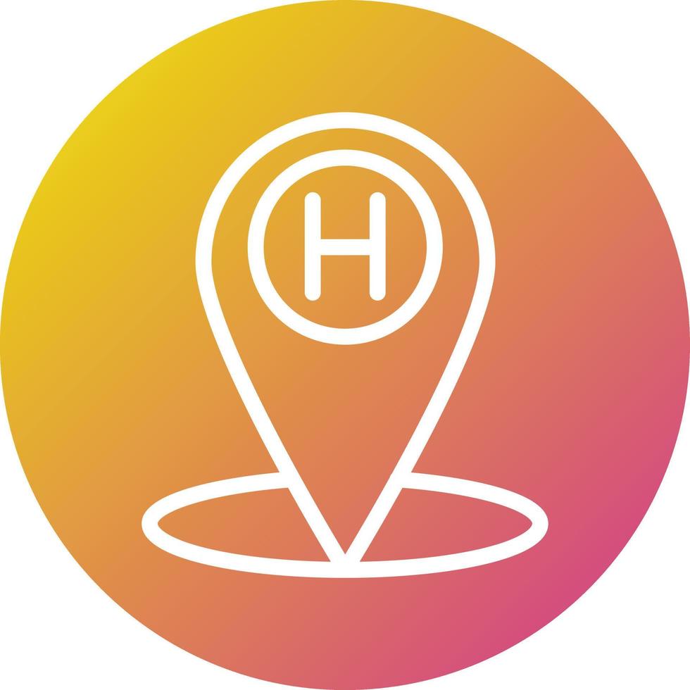 Hotel pin Vector Icon Design Illustration