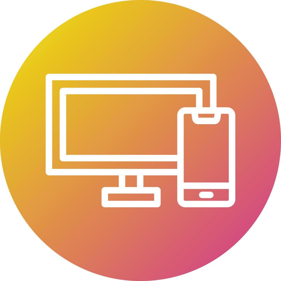 Responsive Vector Icon Design Illustration