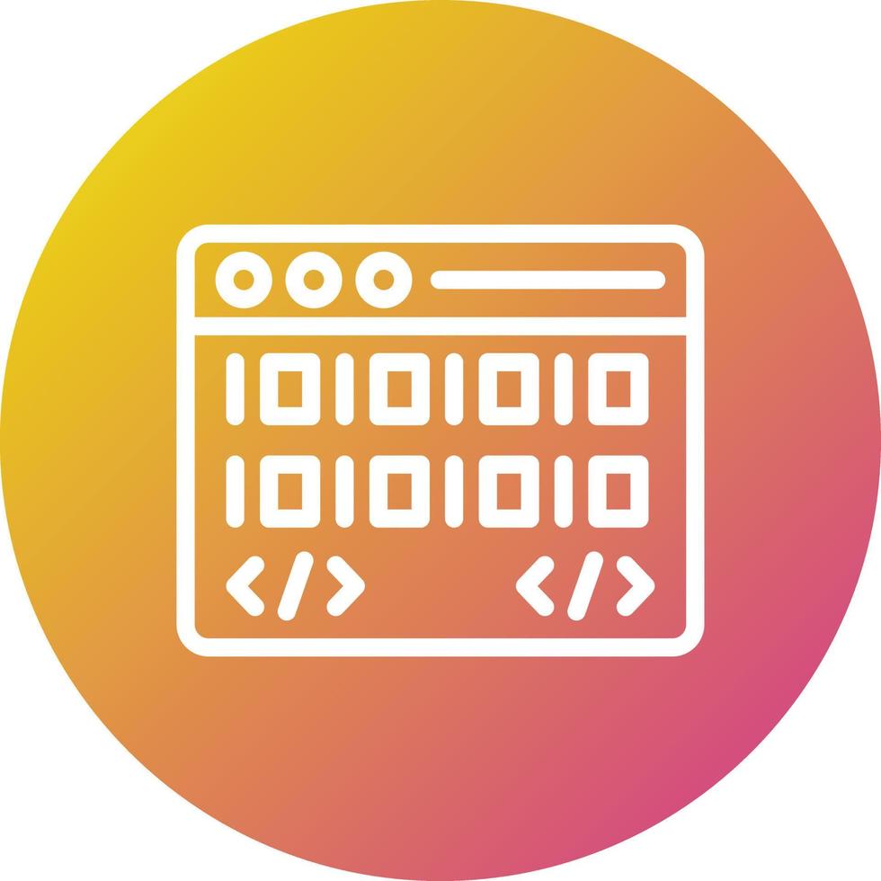 ilustración de diseño de icono de vector de codificación