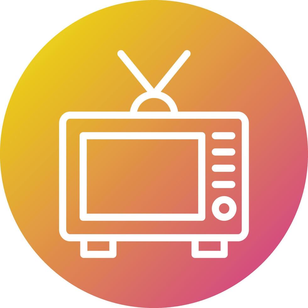 ilustración de diseño de icono de vector de televisión