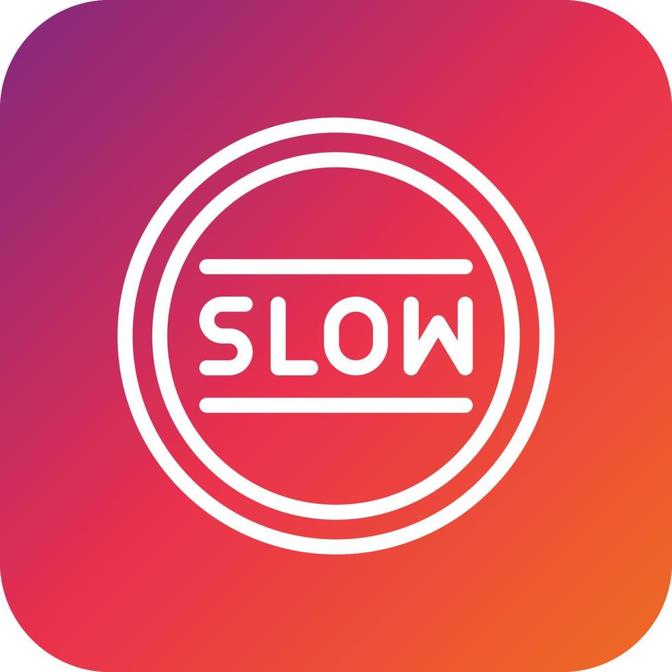 Slow Vector Icon Design Illustration