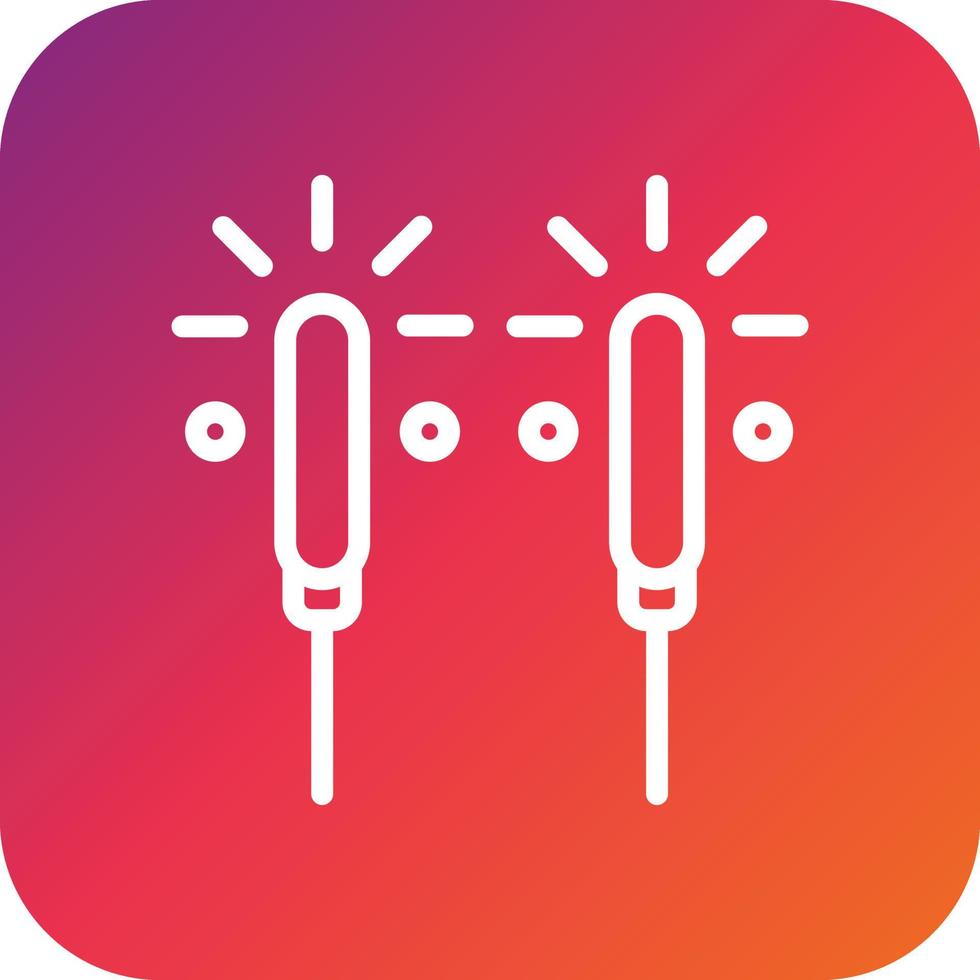 Sparkler Vector Icon Design Illustration