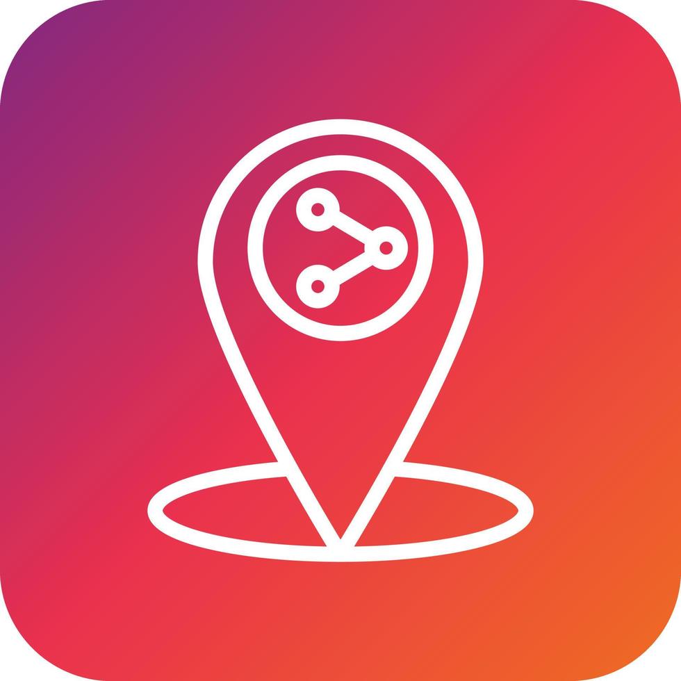 Share location Vector Icon Design Illustration