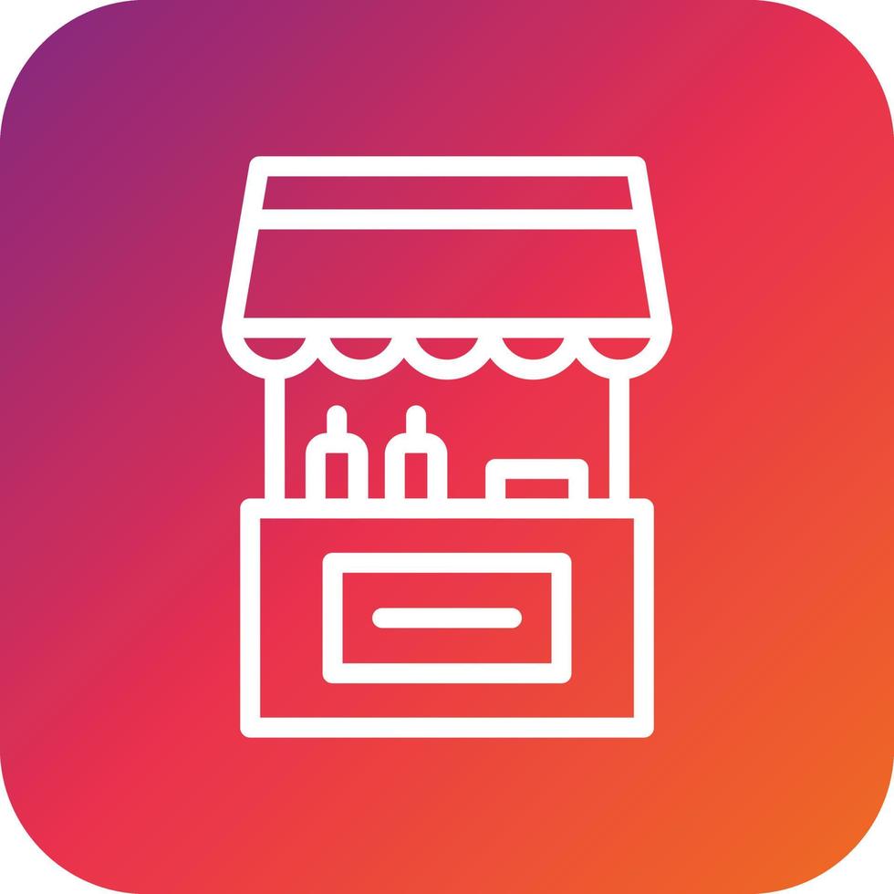 Food stall Vector Icon Design Illustration