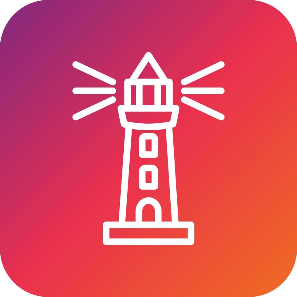 Lighthouse Vector Icon Design Illustration