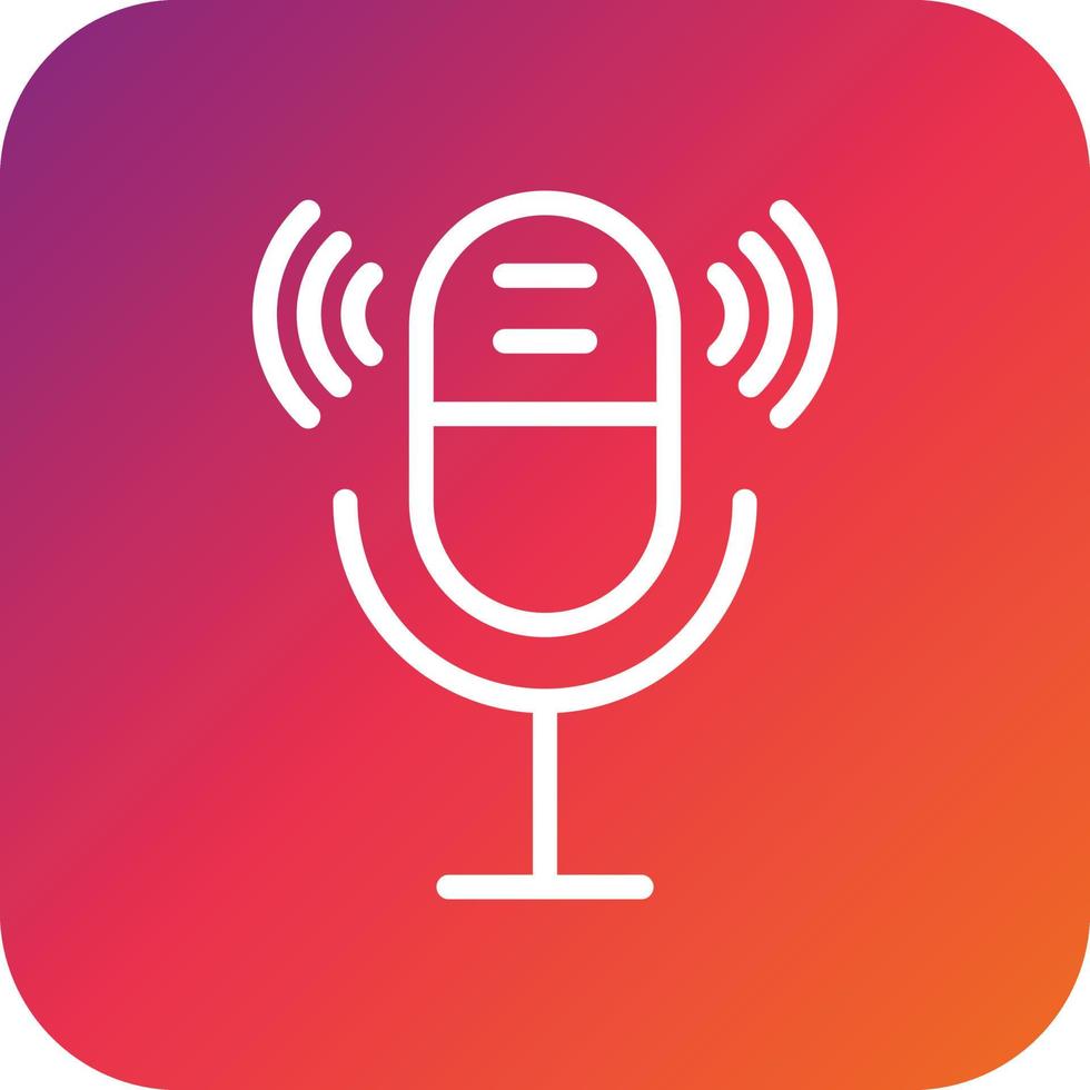 Microphone Vector Icon Design Illustration