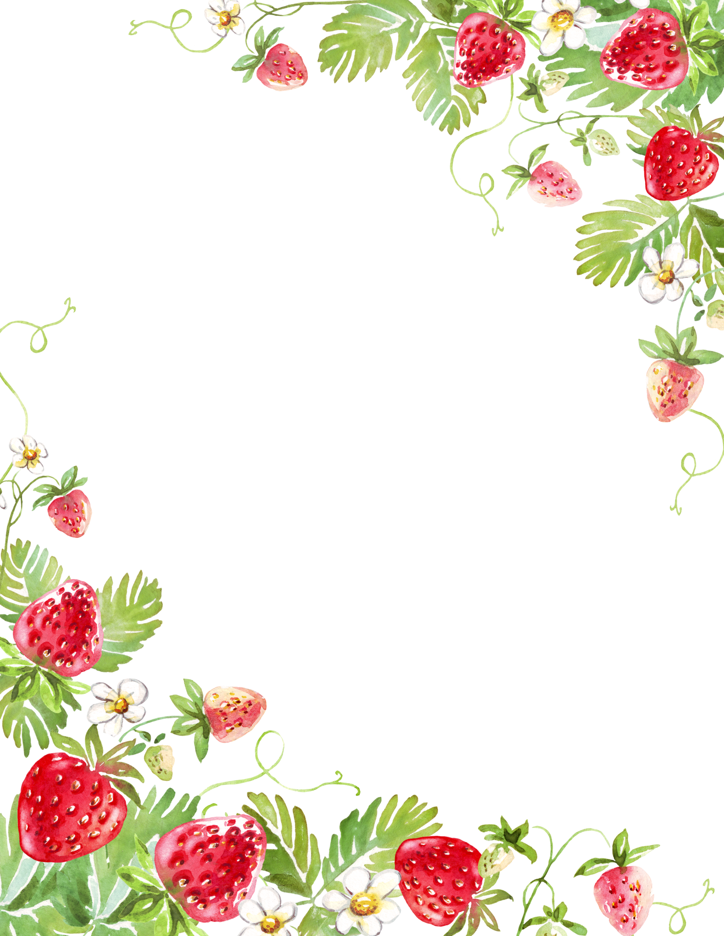 Strawberry Frame Watercolor Clipart 22157013 PNG strawberry-frame-watercolor-clipart-22157013-png