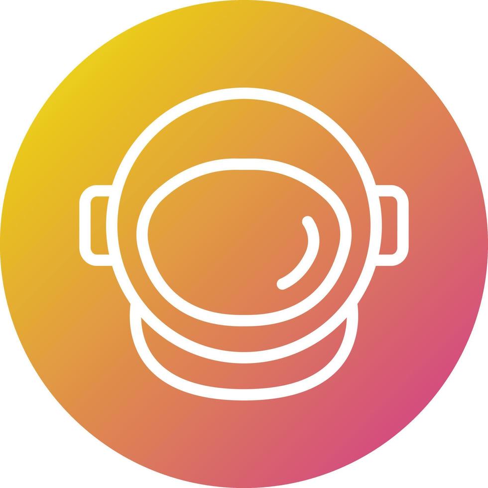 Astronaut helmet Vector Icon Design Illustration