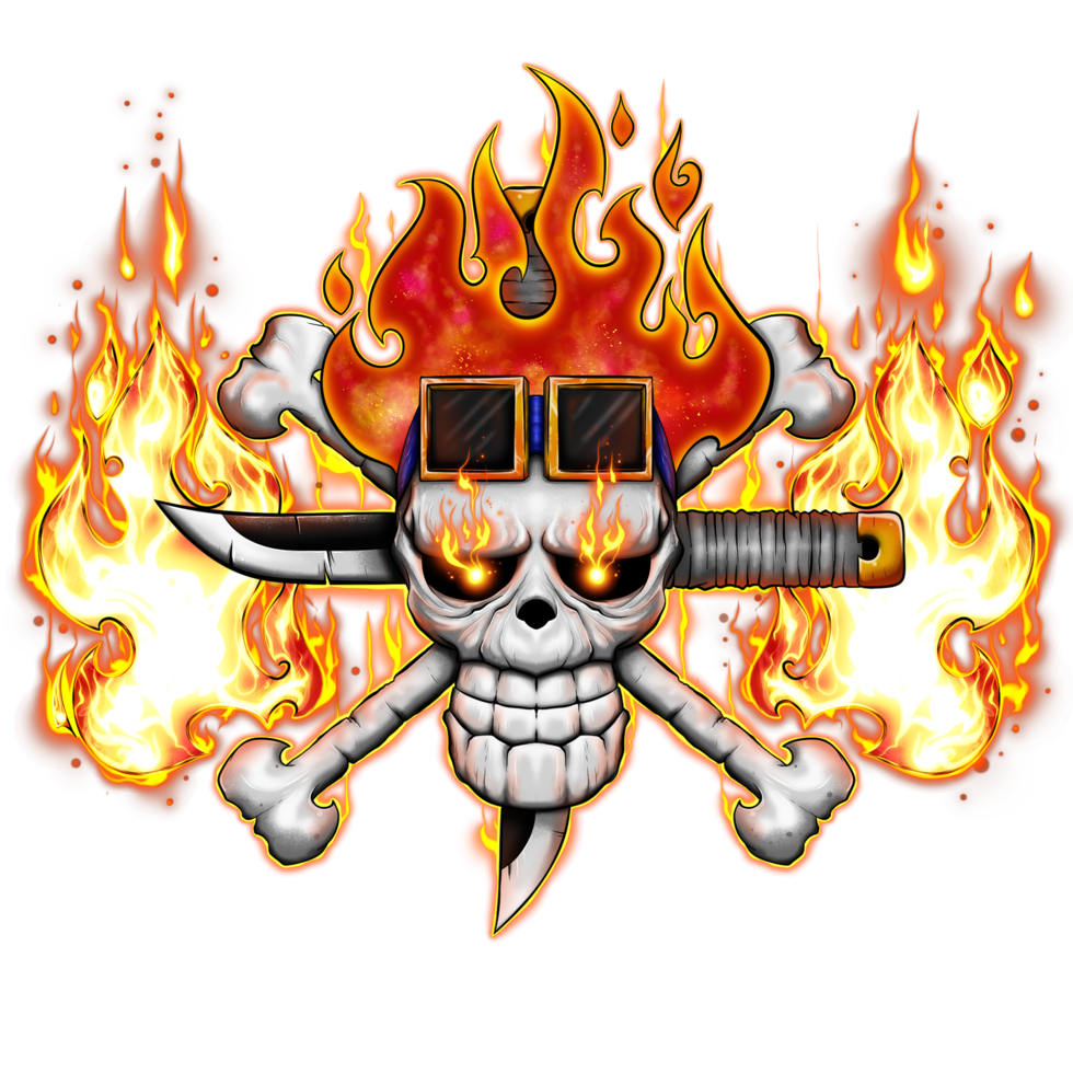 one piece pirate logo Eustass Kid png