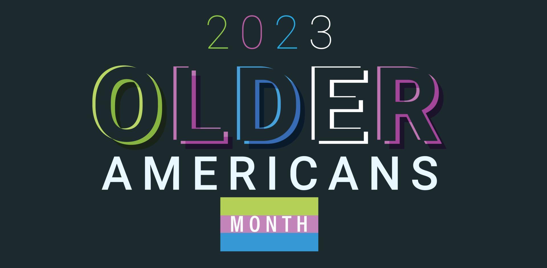 Older Americans Month. template  background, banner, card, poster. vector illustration.