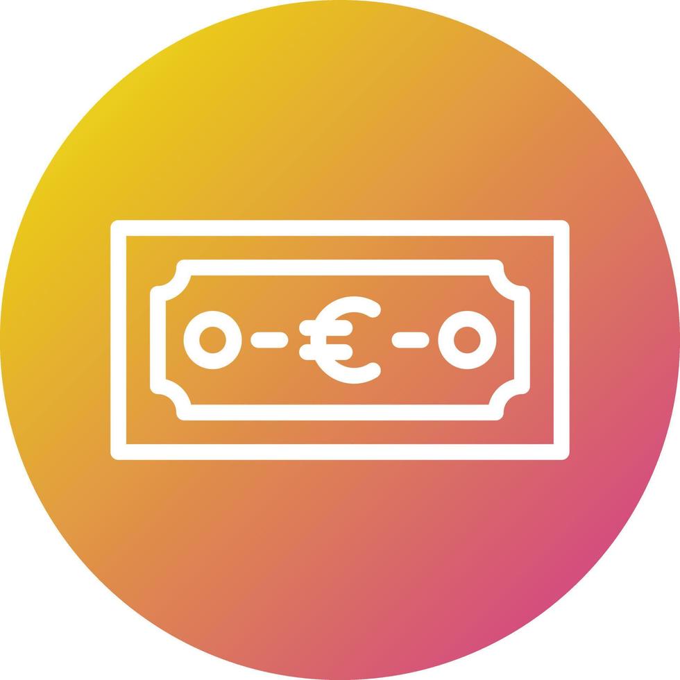 ilustración de diseño de icono de vector de euro