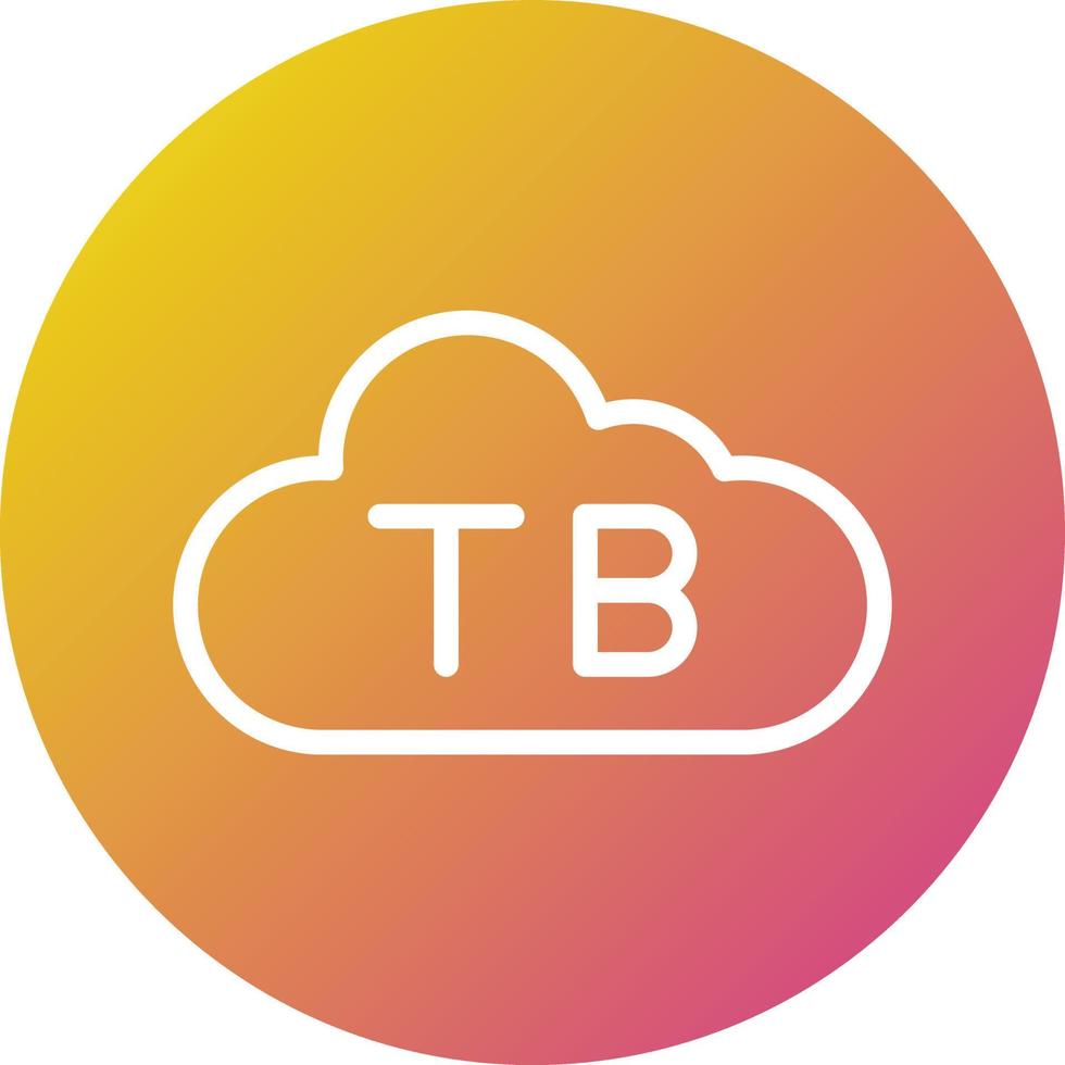 Tb cloud Vector Icon Design Illustration