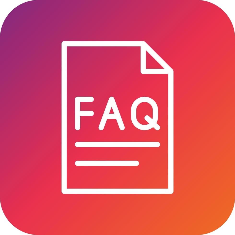 Faq Vector Icon Design Illustration