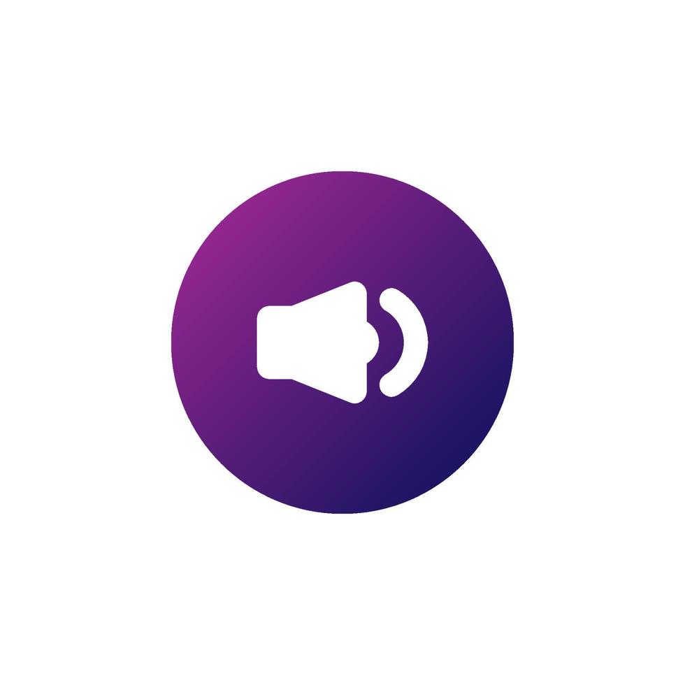 speaker icon vector. perfect for multimedia player interface button and any purposes vector