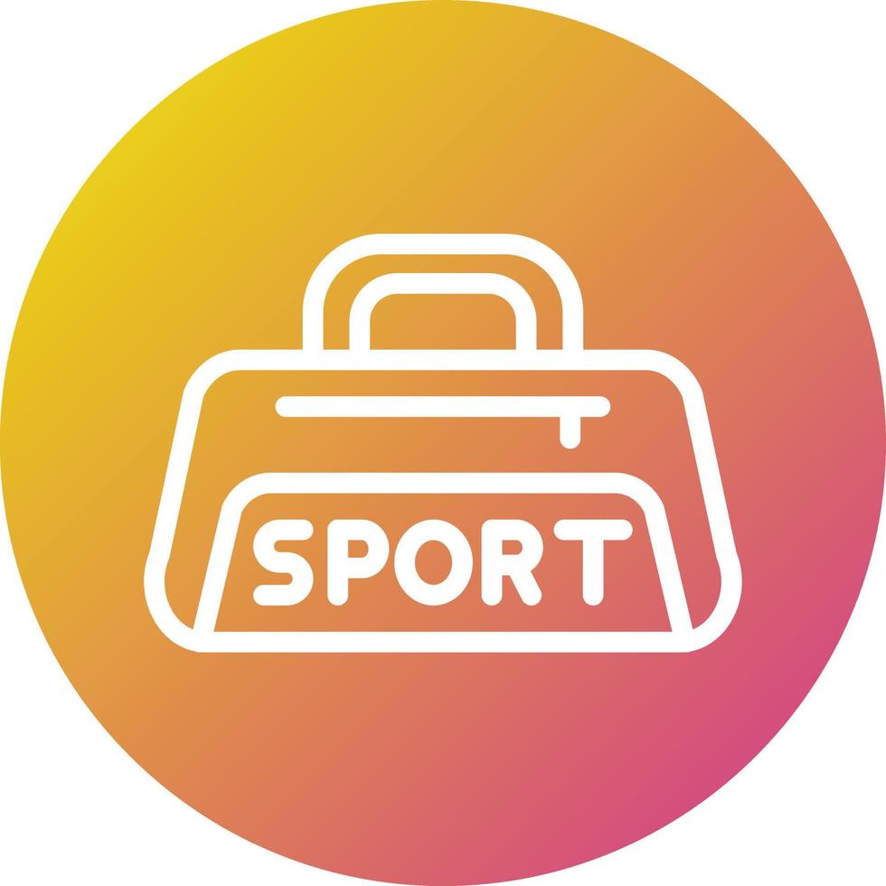 Sport bag Vector Icon Design Illustration