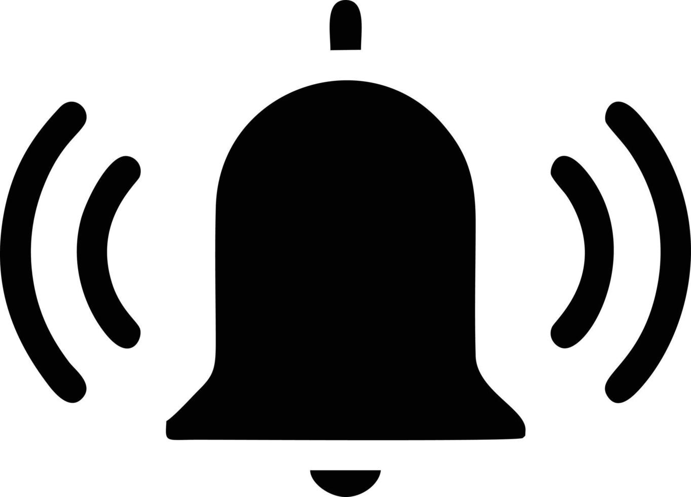 Bell notification icon symbol vector image. Illustration of the alarm alert symbol in EPS 10