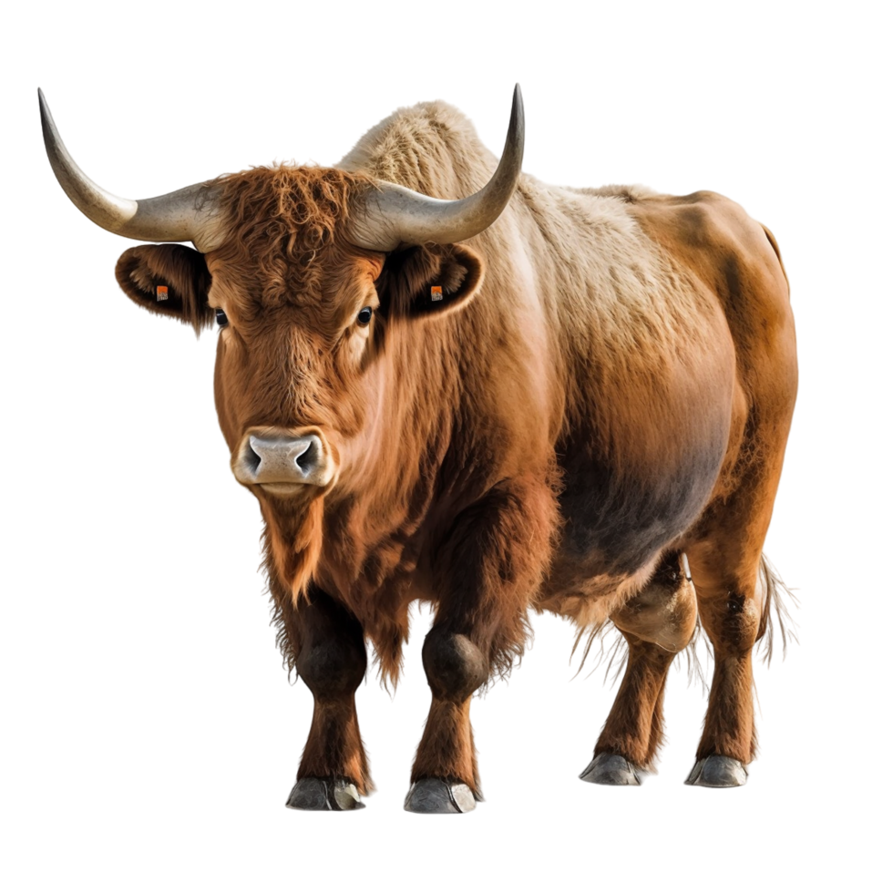 touro vaca animal velho vaca búfalo boi chifre carne brinquedo branco transparente png