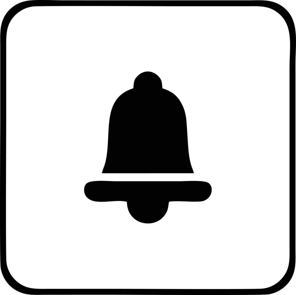 Bell notification icon symbol vector image. Illustration of the alarm alert symbol in EPS 10