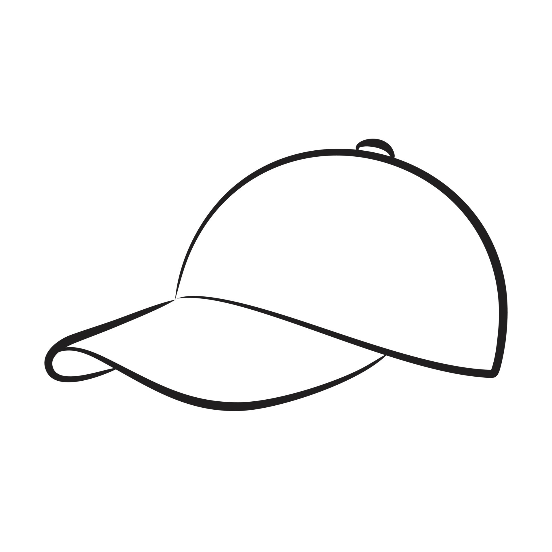 Collection Of Free Cap Drawing Black And White - Black And White Hat  Clipart - Free Transparent PNG Clipart Images Download