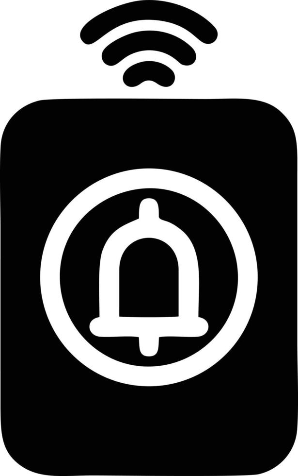 Bell notification icon symbol vector image. Illustration of the alarm alert symbol in EPS 10