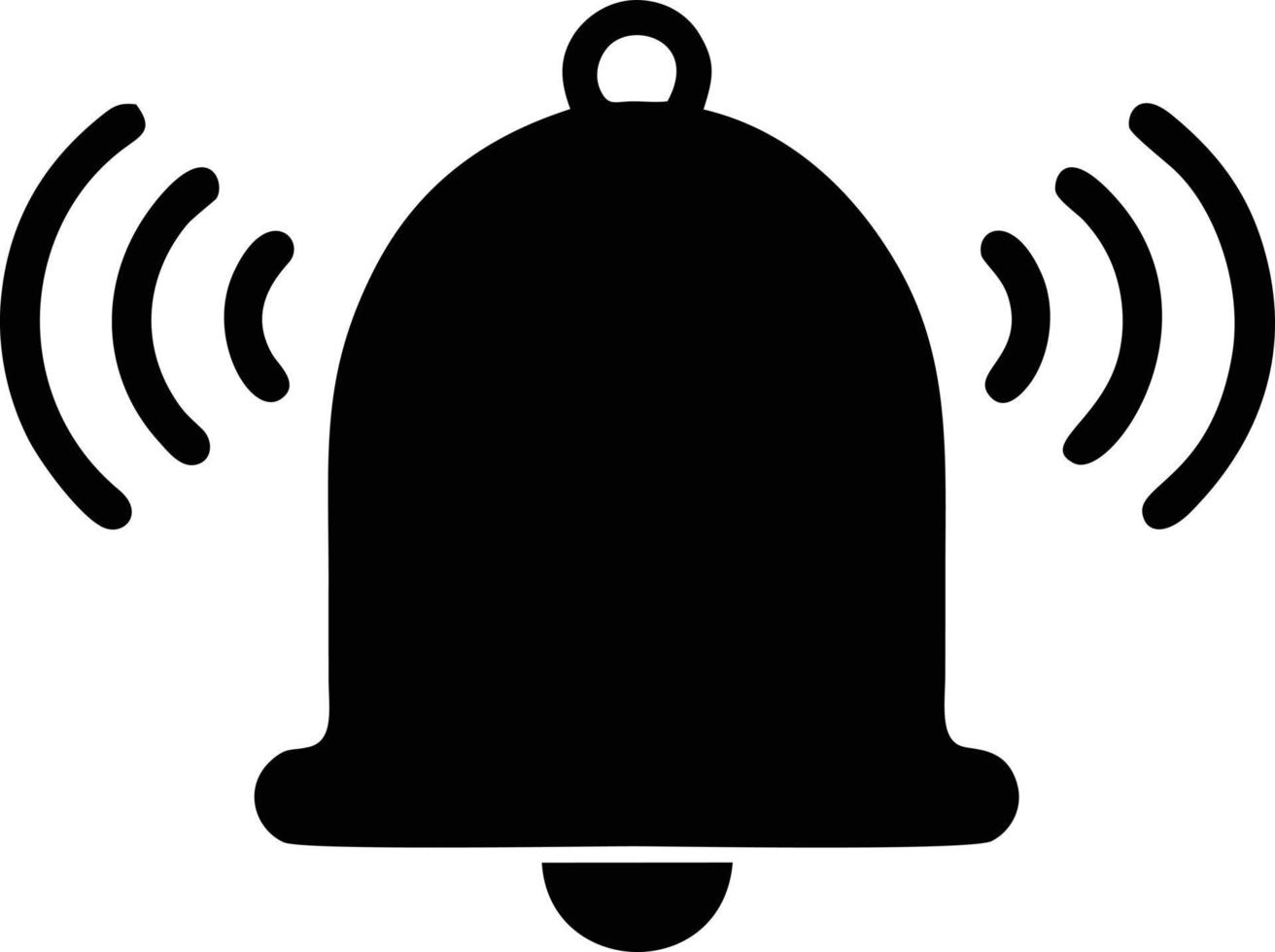 Bell notification icon symbol vector image. Illustration of the alarm alert symbol in EPS 10