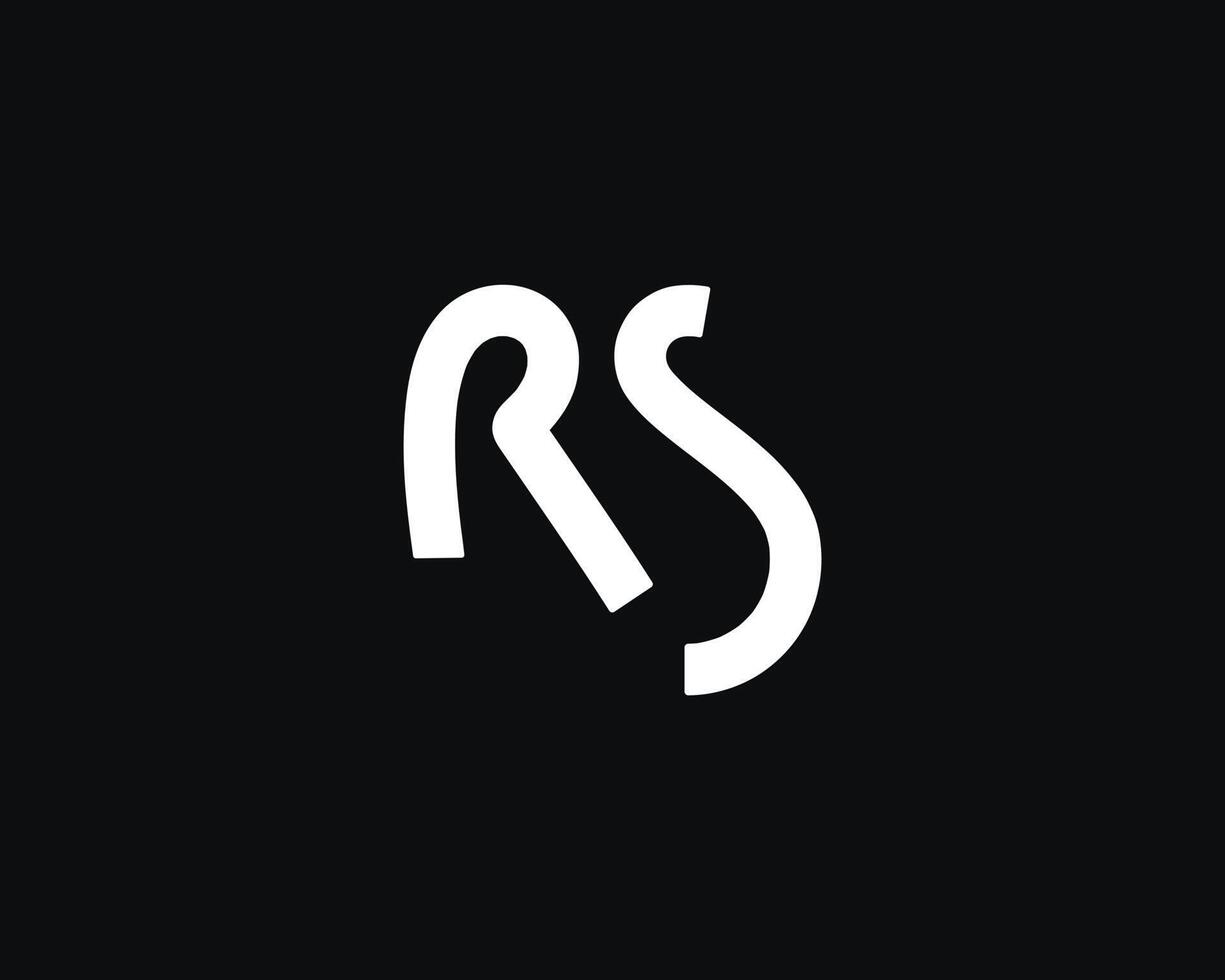 rs logo diseño vector modelo