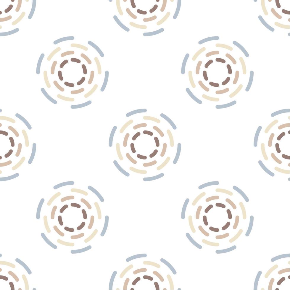 A seamless pattern with circles and circles that are arranged in a circle vector