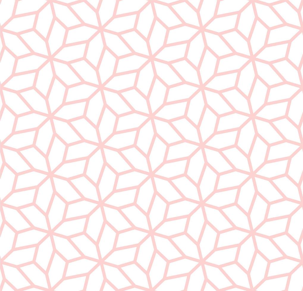 A seamless pattern of pink and white geometric shapes vector