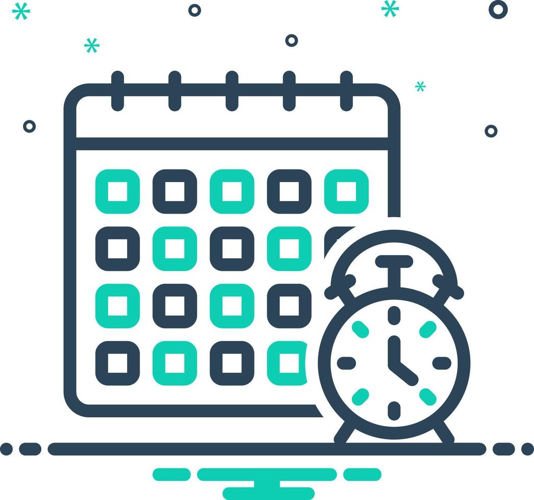 mix icon for duration vector