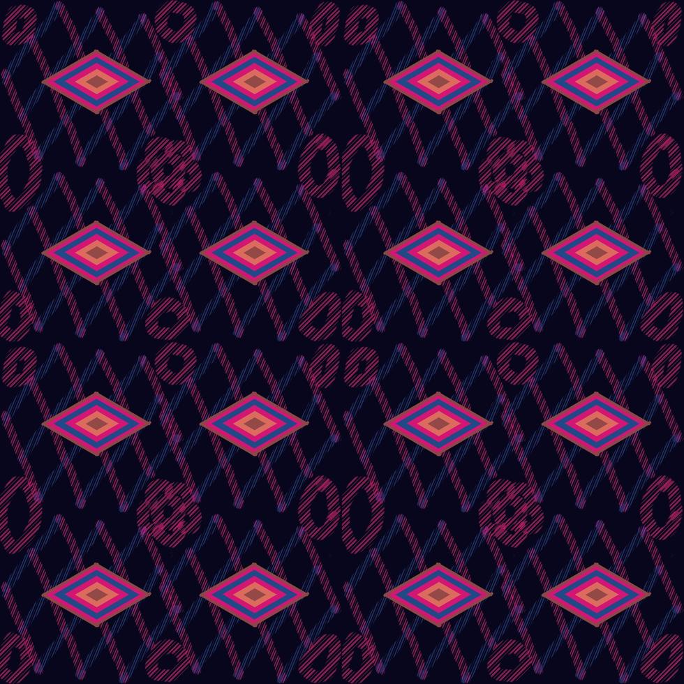 pink geometric ethnic pattern illustration design photo