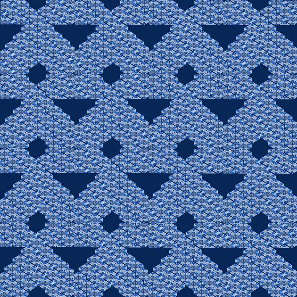 blue geometric pattern illustration design photo