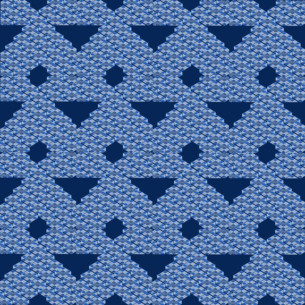 blue geometric pattern illustration design photo