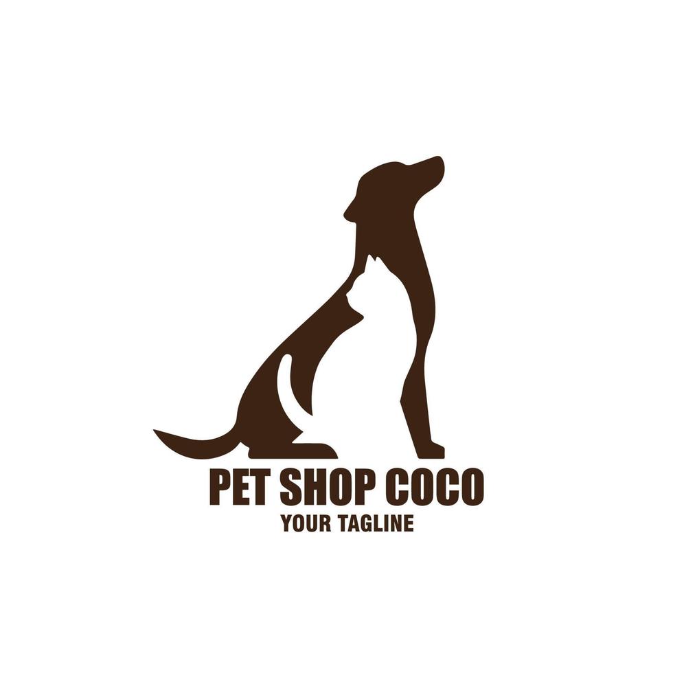 logo mascota tienda vector ilustración