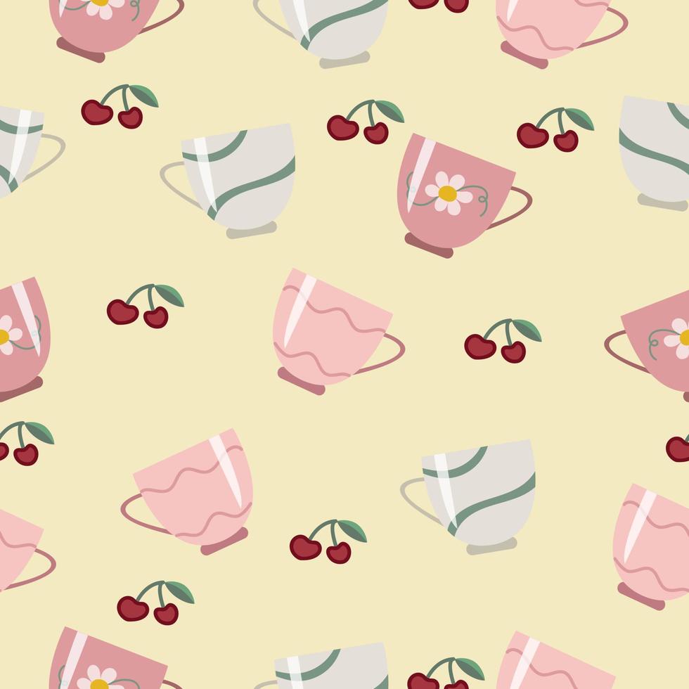 cute kichen utensil pattern vector