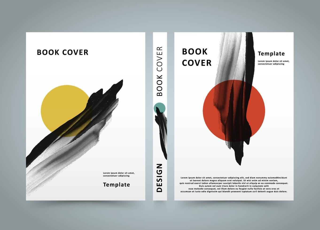 Book Cover abstract minimalist art soft cover book design poster design vector