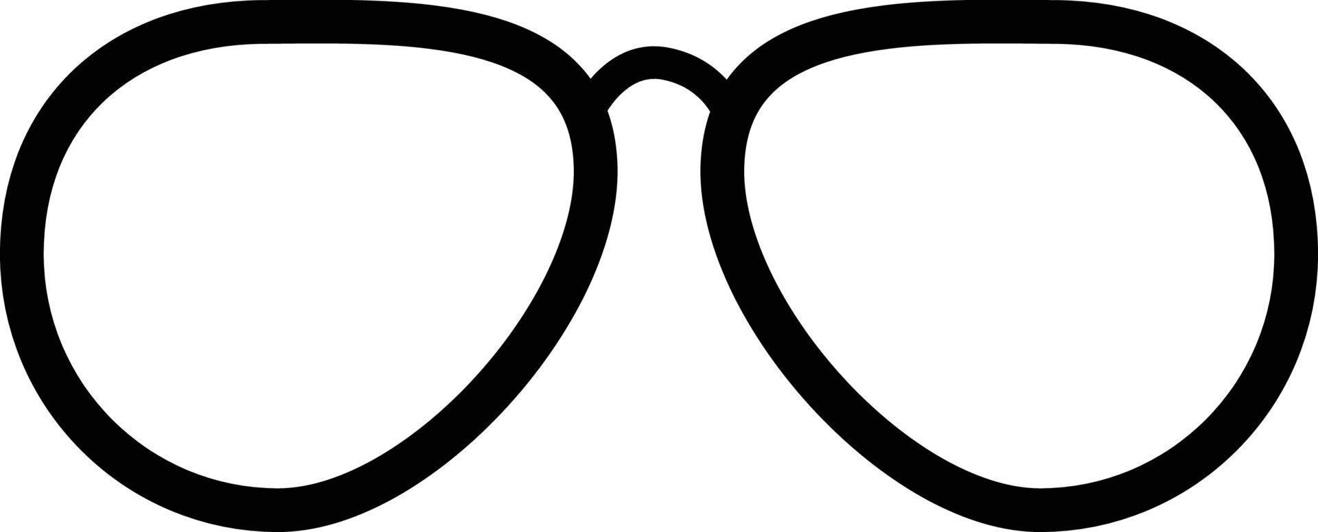 Glasses icon vector isolated on white background . Eye glasses icon