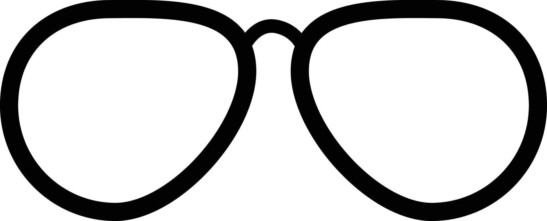 lentes icono vector aislado en blanco antecedentes . ojo lentes icono