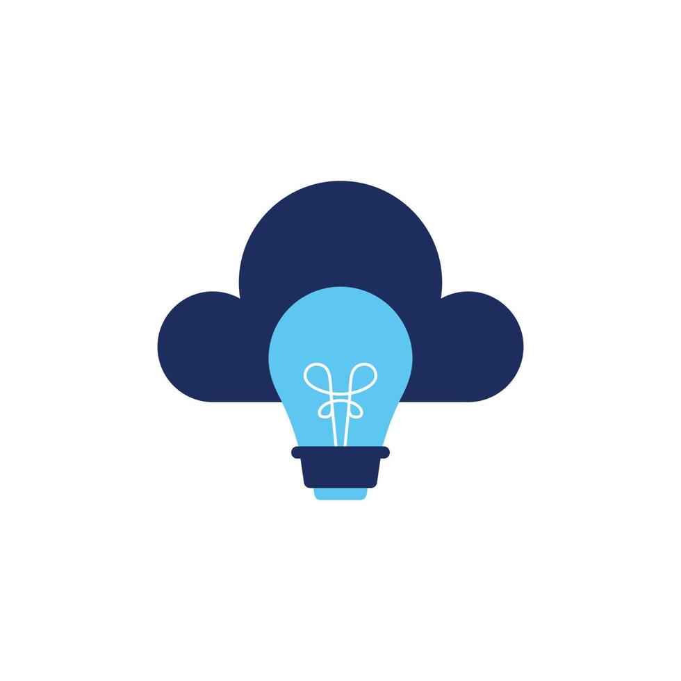 vector icon concept of light bulb, ideas and clouds. can be used for technology, finance and education. Can be for web, website, poster, apps