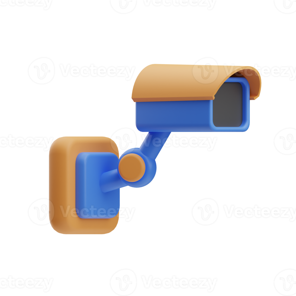 Gerät, cctv oder geschlossen Schaltkreis Fernsehen beigefügt, 3d Symbol Illustration png