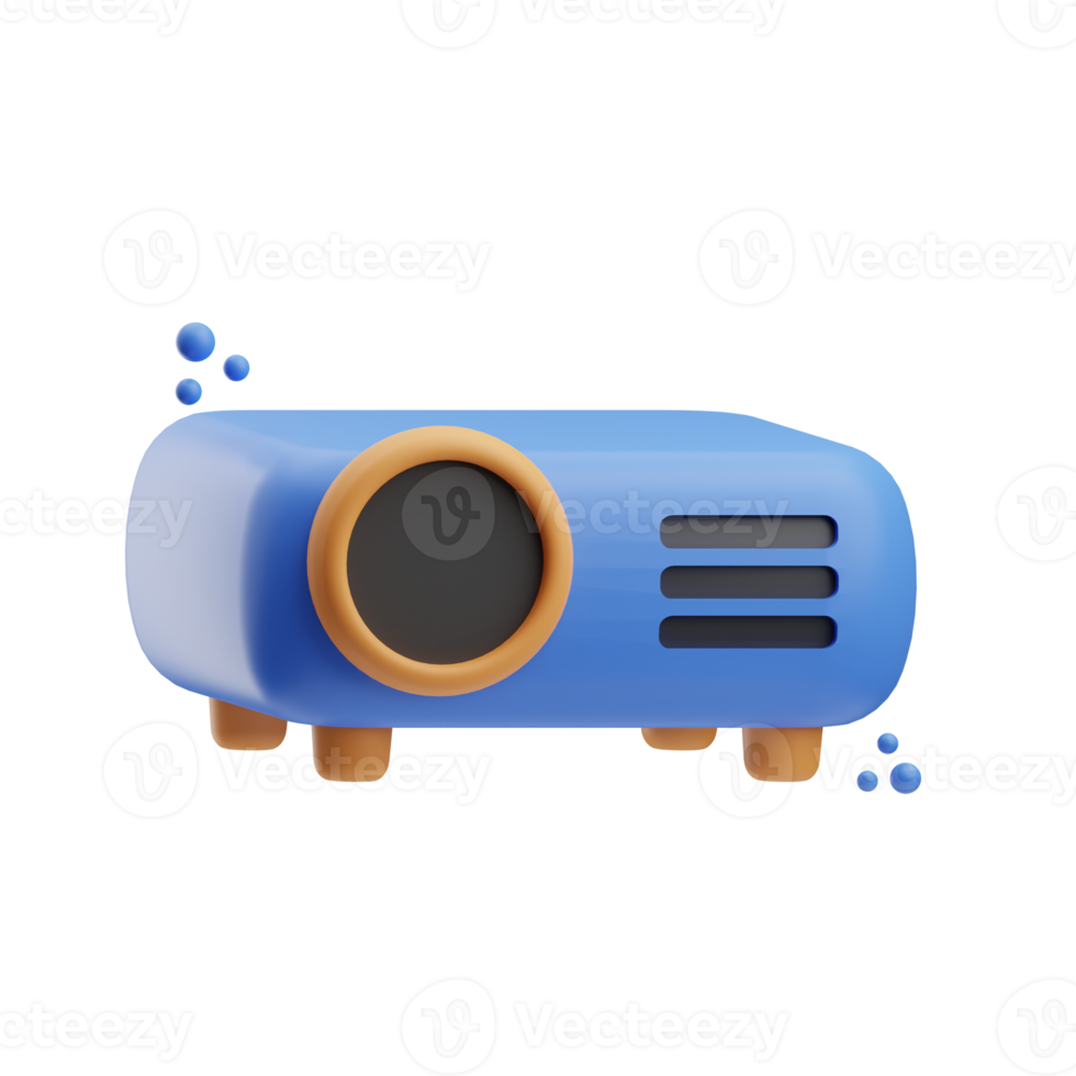Gadget, modern projector, 3D Icon Illustration png
