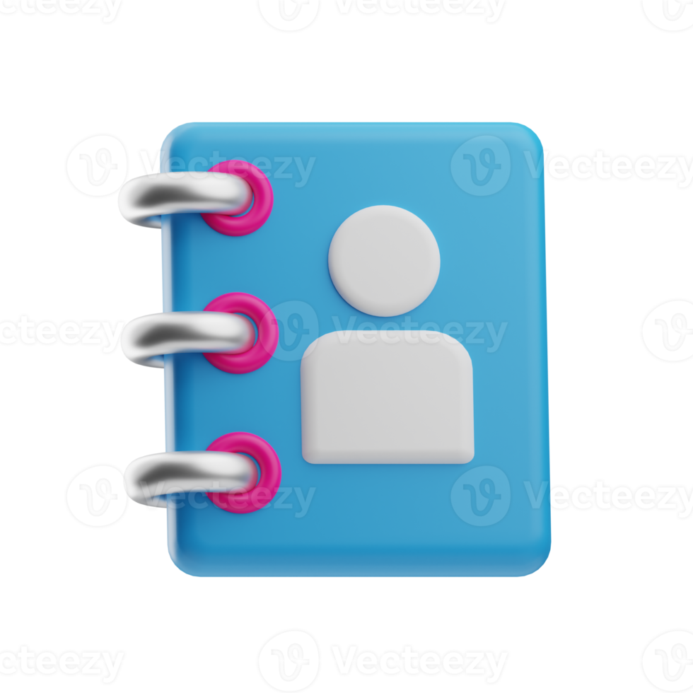 UI Icon, Contact, 3D Rendering png