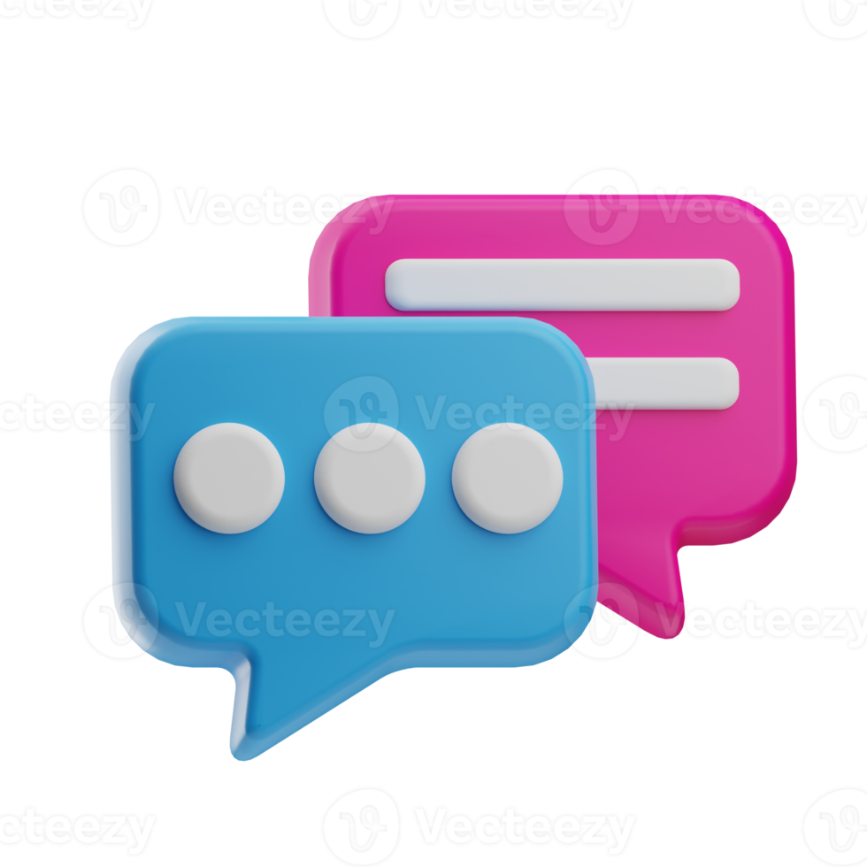 UI Icon, Conversation, 3D Rendering png