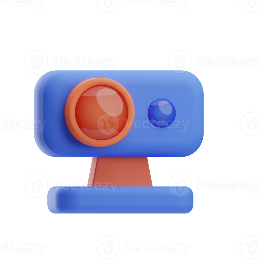 en ligne éducation webcam 3d illustration trousse png