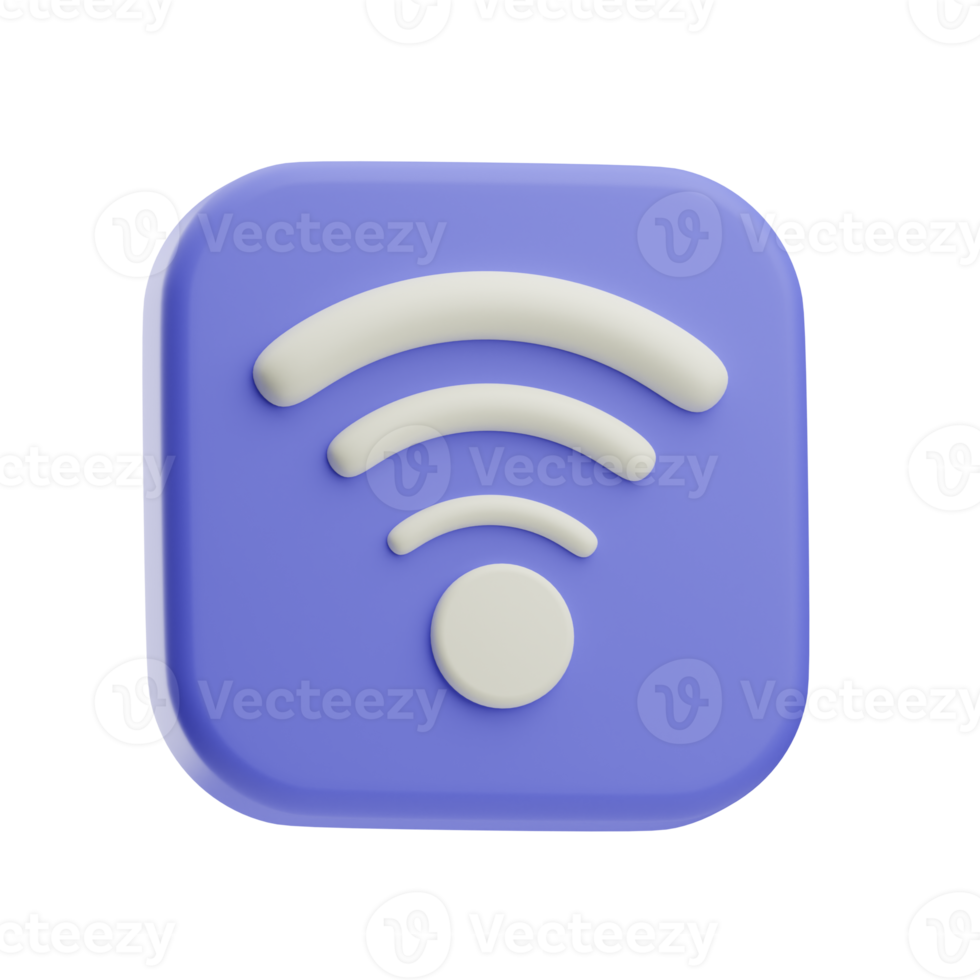 3d ilustração local na rede Internet ui kit Wi-fi png
