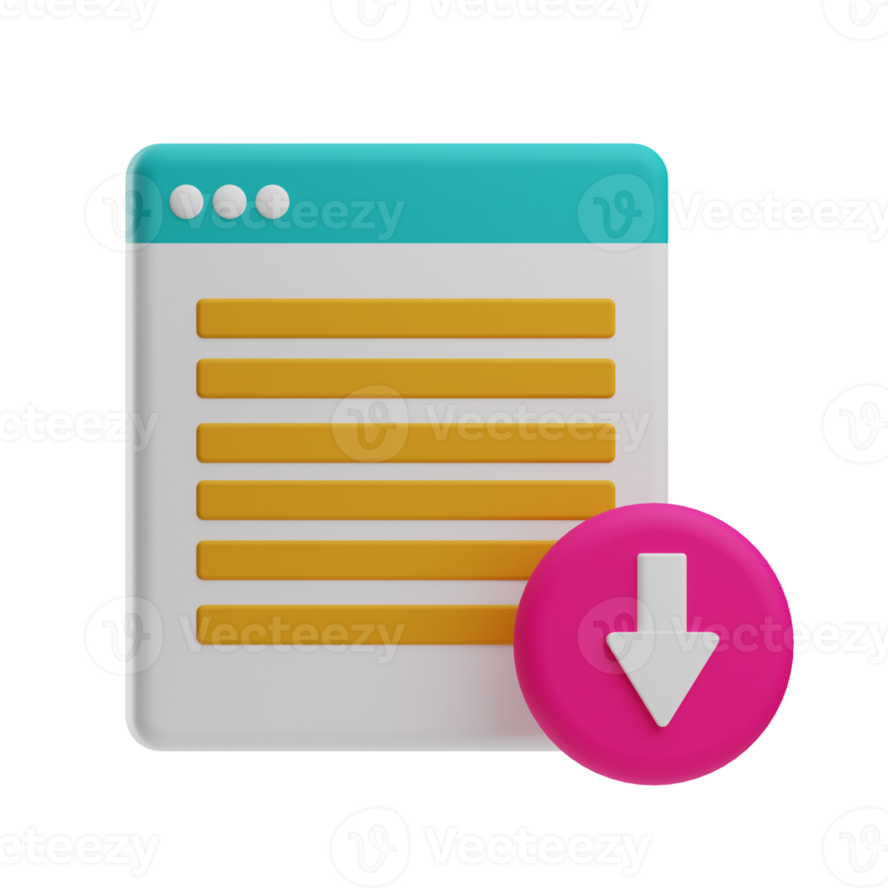 3d illustration download web development png